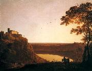 Joseph Wright, Lake Nemi at Sunset